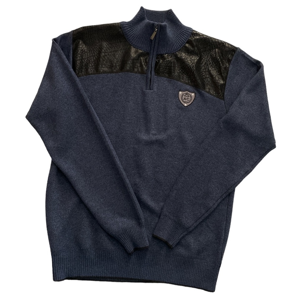 ALBERTO CARDINALI Men’s Pullovers sweater quarter zipper Sz L